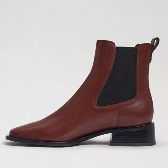 Sam Edelman Thelma Brown Leather Dress Booties - Picture 3 of 7